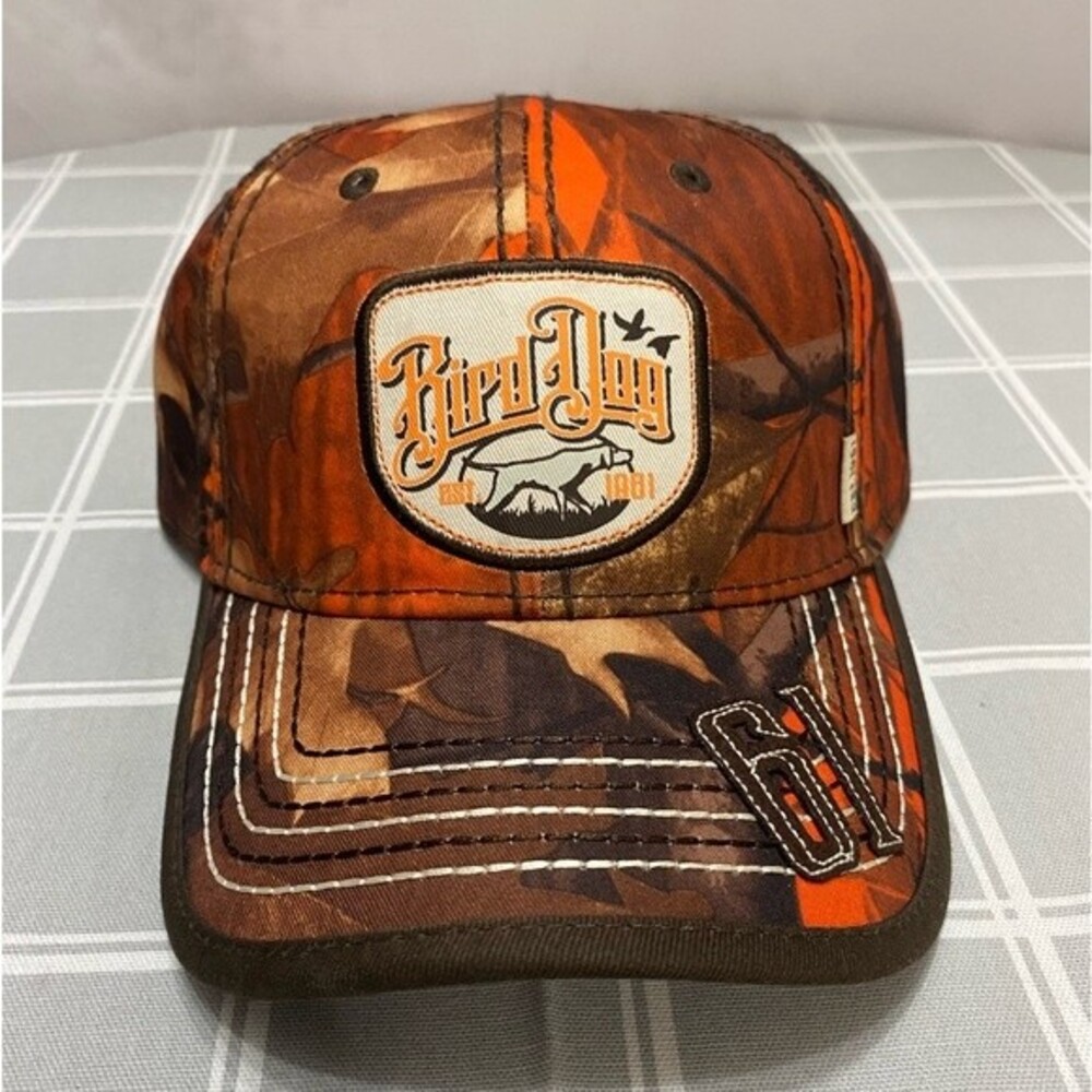 NWOT Hunting Bird Day Baseball Cap Orange Brown Adjustable Hat